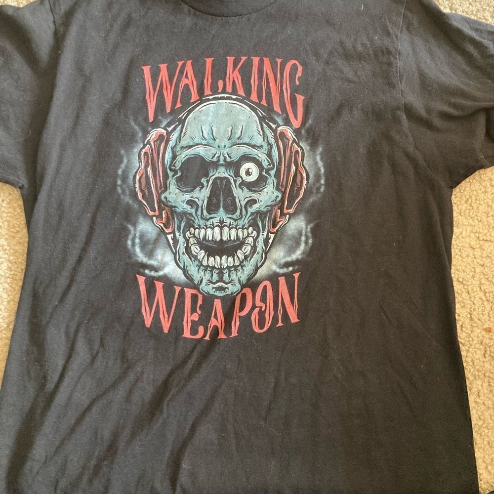 Walking Weapon Skull Josh Alexander Tshirt